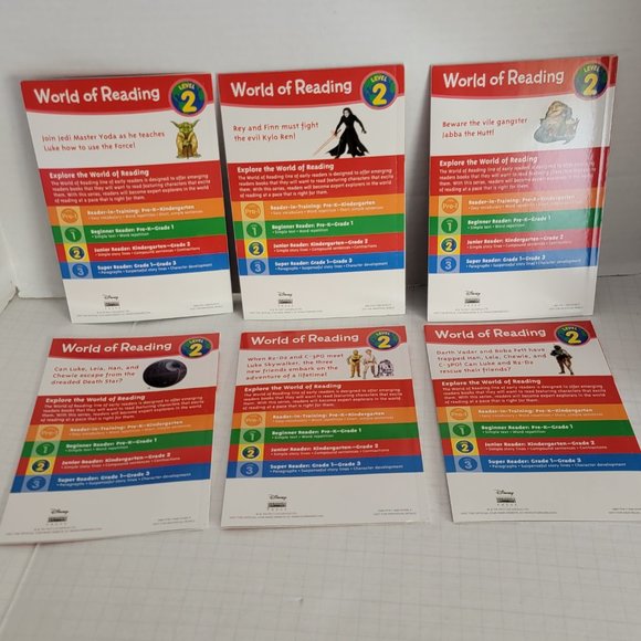 6 Disney Star Wars Learn to Read Books World of Reading Level 2 - Picture 3 of 10